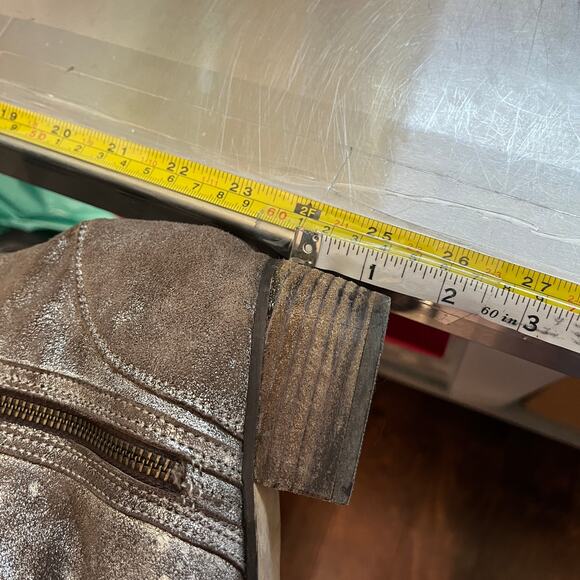 Seychelles Womens Ankle Boots 10 Lucky Penny Brown Metallic Western Leather - Picture 8 of 9